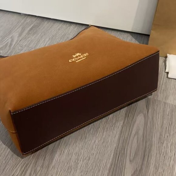 Coach Vintage Brown Mini Suede Bag, Size 31*23.5*10.5 cm - Picture 7 of 9